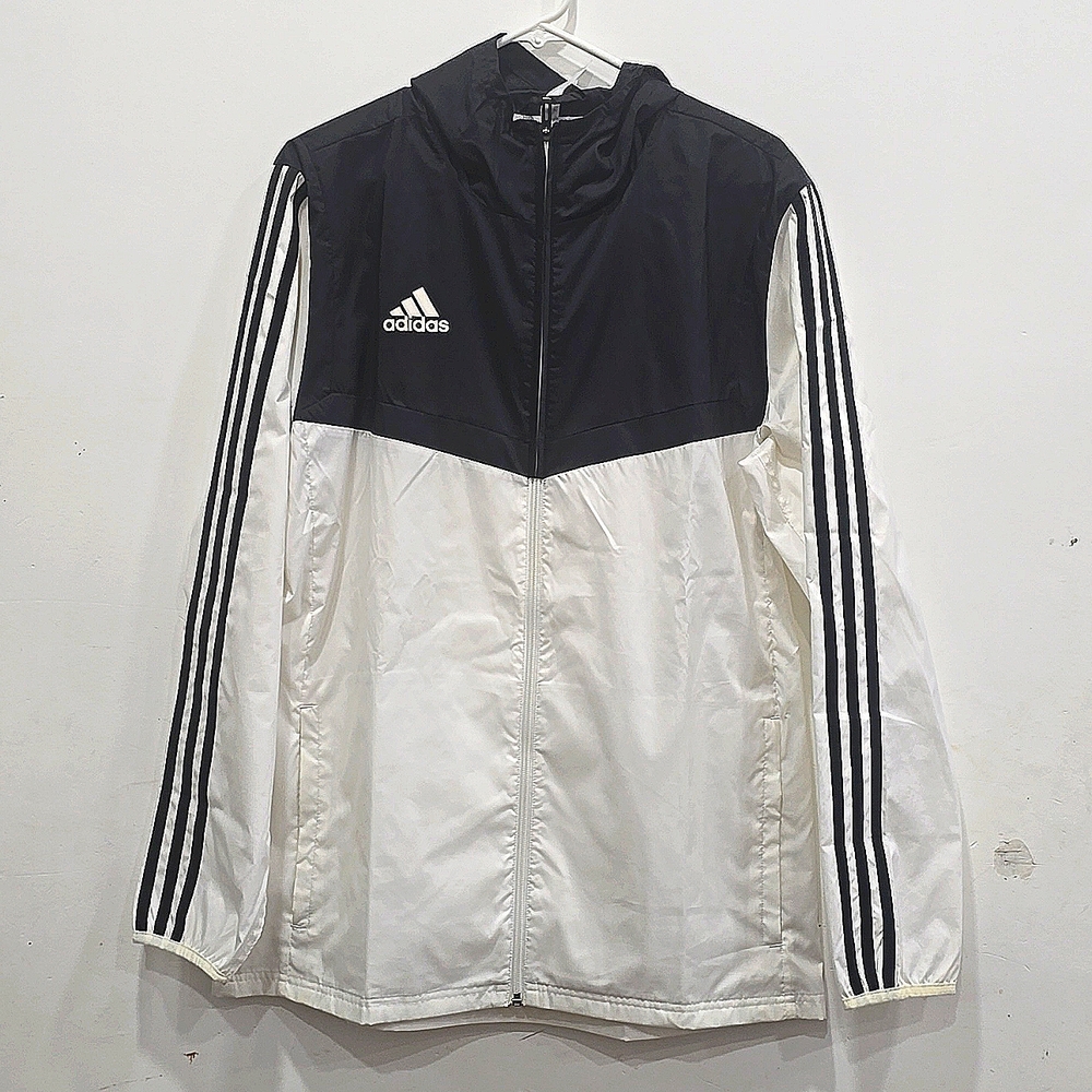 Adidas windbreaker medium white and black